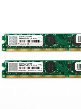4GB Transcend DDR2 Desktop RAM Memory Kit 2x 2GB PC2-6400 DIMM 800MHz Non-ECC
